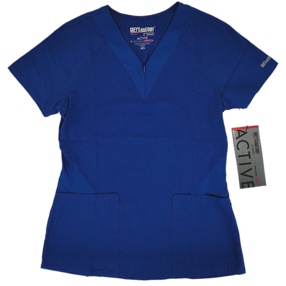 Grey's Anatomy Scrub Top GVST026-08 New Royal